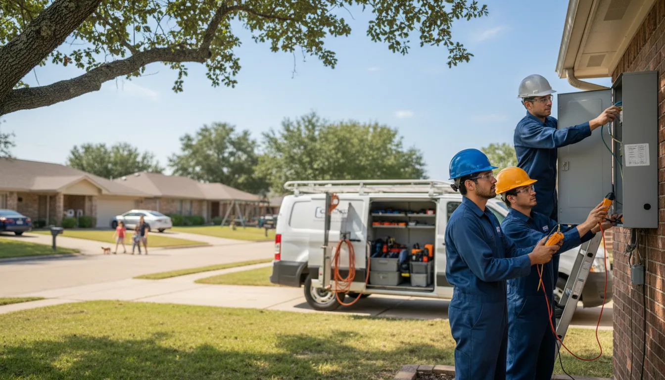 Certified electrician providing emergency electrical services in Onalaska, TX